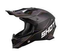 Shot Lite Prism Casque de motocross, noir-or, taille S pour homme