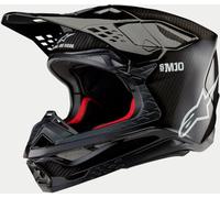 Alpinestars Casque moto Supertech S-M10 Solid – Noir Carbone Brillant 2024 Taille S
