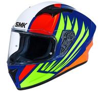 casque smk stellar wings blanc / bleu / jaune XL