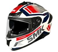 casque smk typhoon thorn - blanc / rouge / bleu XL