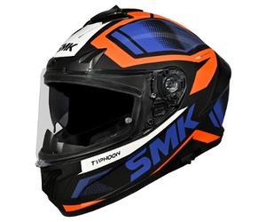 casque smk typhoon thorn - bleu / rouge / blanc XL