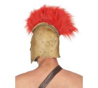 Casque Soldat Romain Taille Unique Rouge