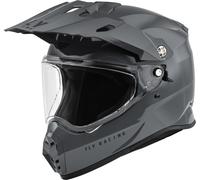Casque Solide Fly Racing 73-7035S Trekker Gris Foncé