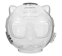 Casque Spatial pour Chat, Protection Intégrale Réglable en Plastique | Visière Transparente Ventilée, Style Astronaute, pour Toilettage, Bain, Visites Vétérinaires et Récupération