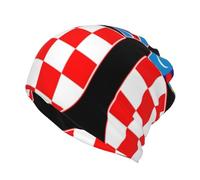 Casque Sport Multifonction Double Face Impression Pleine République De Croatie Emblème National Cagoule Écharpe Bandeau Oreillettes Bandeau Magique Spirale Ouvert Respirant Infroissable Durable