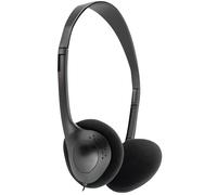 Abix Casque stéréo Eco Jack 3,5 mm très léger – Noir