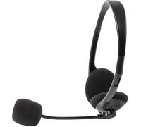 Dexlan Casque-micro stéréo jack 3.5 mm noir