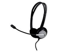 Casque stéréo filaire - MCL - USB - Micro intégré - Contrôle du volume - Blanc