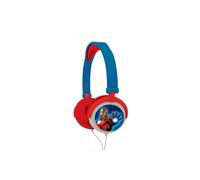 Lexibook, The Avengers, Casque Audio stéréo, Puissance sonore limitée, Pliable et Ajustable, Rouge/Bleu, HP010AV