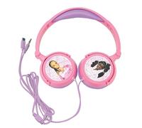 Lexibook, Barbie, Casque Audio stéréo, Puissance sonore limitée, Pliable et Ajustable, Rose/Violet, HP010BB