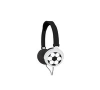 Lexibook, Football, Casque audio stéréo football enfant, puissance sonore limitée, pliable et ajustable, noir/blanc, HP015FO