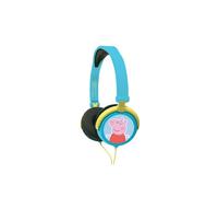 Lexibook, Peppa Pig, Casque audio stéréo, puissance sonore limitée, pliable et ajustable, Bleu/Jaune, HP015PP