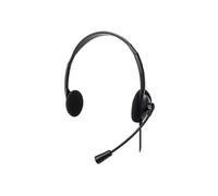 Manhattan 179850 écouteur/casque Avec fil Arceau Bureau/Centre d'appels USB Type-A Noir
