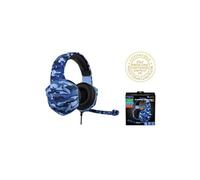 Casque stéréo Gaming como War Force avec microphone pour console Bleu