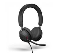 Casque stéréo Jabra EVOLVE2 40 SE, MS, USB-C, noir