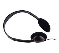 Abix Casque stéréo Eco Jack 3,5 mm très léger – Noir