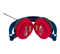 Lexibook, Spider-Man, Casque Audio stéréo, Puissance sonore limitée, Pliable et Ajustable, Rouge/Bleu, HP010SP