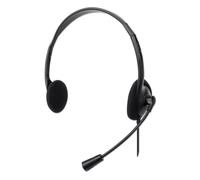 Casque Stéréo - Manhattan - UBS-A - Microphone réglable - Compatible PC, PS4, PS5 - Noir