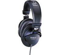 Casque stéréo RH-200 Roland, couleur noire, câble à spirales - Un casque de monitoring au son clair et précis, confortable pour travailler en studio