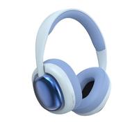 Casque stéréo sans fil Bluetooth 5.3 suspendu, HiFi intelligent réduction du bruit, microphone inclus, 12 heures de lecture, convient pour le sport et les voyages (bleu)