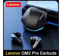 Casque stéréo sans fil HIFI Lenovo GM2 Pro TWS, écouteurs à faible latence, mode double pour jeux et musique, casque de sport 3 Black 2 White