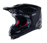 Casque Cross Alpinestars Supertech S-M10 Solid CarboneM Carbone