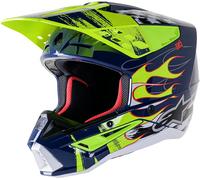 Casque Supertech M5 Rash ALPINESTARS flamme graphique