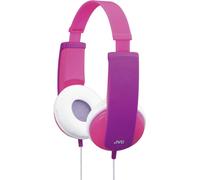 Casque supra-auriculaire filaire supra-aural JVC HA-KD5-P-E limitation de volume, serre-tête léger rose, lilas