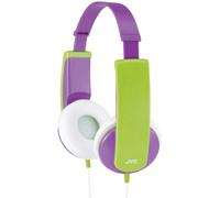 Casque supra-auriculaire filaire supra-aural JVC HA-KD5-V-E limitation de volume, serre-tête léger lilas, vert