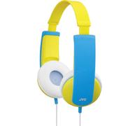 Casque supra-auriculaire filaire supra-aural JVC HA-KD5-Y-E limitation de volume, serre-tête léger jaune, bleu