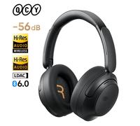 Casque supra-auriculaire QCY H3S avec ANC adaptatif -56 dB, son spatial LDAC haute résolution, écouteurs sans fil Bluetooth 6.0, double transducteur, autonomie 102H H3S-BLACK