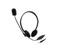 Casque supra-oral - Ewent - EW3567 - Noir - Micro intégré - Compatible smartphone/tablette/ordinateur