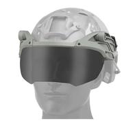 Casque Tactique à Lunettes, Masque de Protection à Rabat Rapide for Airsoft, Coupe-Vent, antibuée, CS Wargame(G)