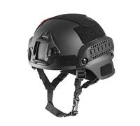 Casque Tactique ACH Mich 2000 avec Une Fixation NVG et Rail latéral pour Airsoft, Paintball - Onetigris, TG-ZSK05, Noir