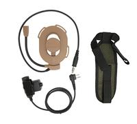 Casque tactique antibruit avec lecteur de cartes mémoire professionnel, compact et léger, prêt à l'emploi, indicateur d'état LED pour une