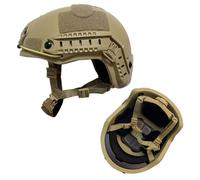 Casque Tactique Balistique Ach Coupe Haute,Armure Corporelle Pare-Balles,Noyau Aramide,Casque De Sécurité Nij Iiia Mich Fast 2000b - Type H2000b-Sandcolor #A