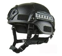 Casque Tactique Mich 2000 for Airsoft CS Jeux de tir SWAT Riding(Black)