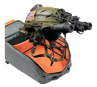 Casque Tactique TW 3.0 Set Complet avec Sac, Casque Airsoft Multi-Fonctions à Protection Auditive, Modèle Dummy NVG pour Extérieur(Brown)