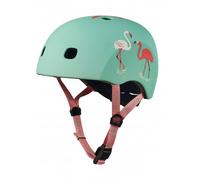 Micro | Casque Flamant | Enfants | Finition Mate | Boucle Magnétique/Lumière LED intégrée | 2-5 Ans | Taille S