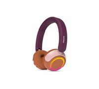 Philips Casque TAK4200MP enfant pliable – Volume limité, câble 3,5 mm & USB-C, Violet Magenta