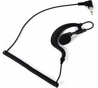 Casque talkie-walkie, courbe de 3,5 mm, casque à oreillette à liste unique, casque à roulettes, récepteur externe, casque micro, noir, avec petit clip