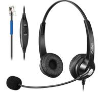 Casque Téléphone Fixe Rj9 Avec Micro Anti-Bruit, Oreillette Téléphonique Pour Cisco 7962G 7861 7821 7941G 8841 8845 8861 7811 6841 8945 9971 Plantronics M12 M22 Amplificateur Bureau Centre D'Appel