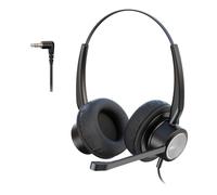 Casque téléphonique 2,5 mm avec Microphone antibruit pour Cisco Linksys Spa Panasonic Polycom Gigaset et Autres téléphones Dect