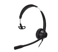 Casque Téléphonique 2,5 Mm, Micro Confortable à Réduction de Bruit pour Les Centres D'appels du Service Client, Noir