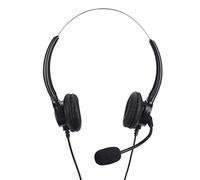 Casque Téléphonique Binaural Filaire RJ9 avec Micro Antibruit pour Le Service Client du Centre D'appels, Casque Binaural avec Fil Antibruit