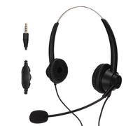 Casque téléphonique de bureau avec microphone antibruit, son haute qualité, compatible Cisco et Plantronics, pour téléphones filaires. Son