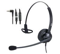 Casque téléphonique filaire de 2,5 mm pour la maison, le bureau, avec microphone antibruit pour Panasonic KX-TPA60 KX-TGA470 Cisco SPA 303G 525G Gigaset Vtech DS6151 DS6671-3 CS6114