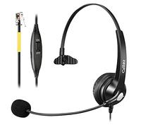 Casque téléphonique fixe RJ9 avec microphone antibruit, écouteurs pour téléphone Yealink T41S T46S T48S Avaya 1608 9608 Grandstream GXP1610 Snom Panasonic KX-T