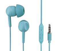 Casque Thomson avec microphone EAR3005, écouteurs en silicone, turquoise