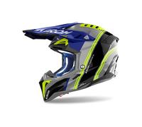 Casque Tout-Terrain Airoh AVIATOR 3 HIMA Blue Gloss